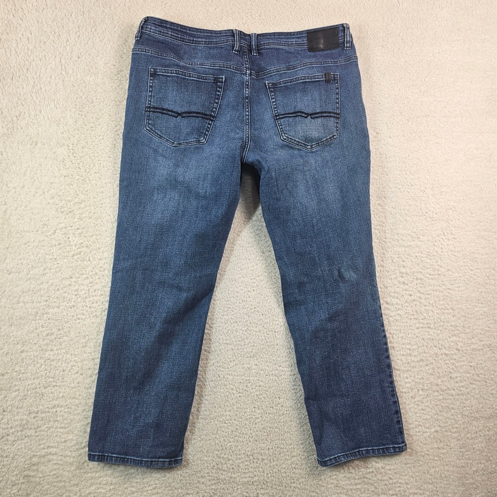 Buffalo David Bitton Jackson-X Straight Stretch Jeans Men 38x30 Medium Wash Blue - Picture 14 of 16
